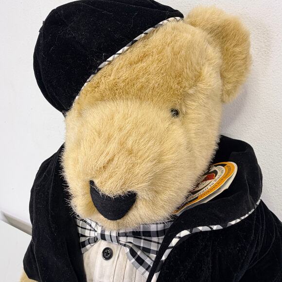 Cornelius VanderBear Portrait In Black & White Collectible Plush Bear NABCO NWT - Picture 2 of 8